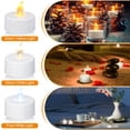 thumbnail image 3 of Velas de té KOABY Timer, sin llama, parpadeantes, amarillo cálido, paquete de 12 unidades, 3 of 6