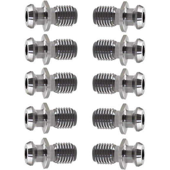 ALL-CARB 10 Pcs CAT50 45 Degree 1.140 Inch Pull Stud Retention Knob, Drum Pull Stud for Drill Retention Knob Socket, Replacement for Mazak