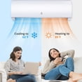thumbnail image 4 of 12000 BTU Mini Split Air Conditioner & Heater, 19 SEER2 Wall Mounted AC with Wifi & Remote Control, Cools up to 750 Sq.ft, White, 4 of 5