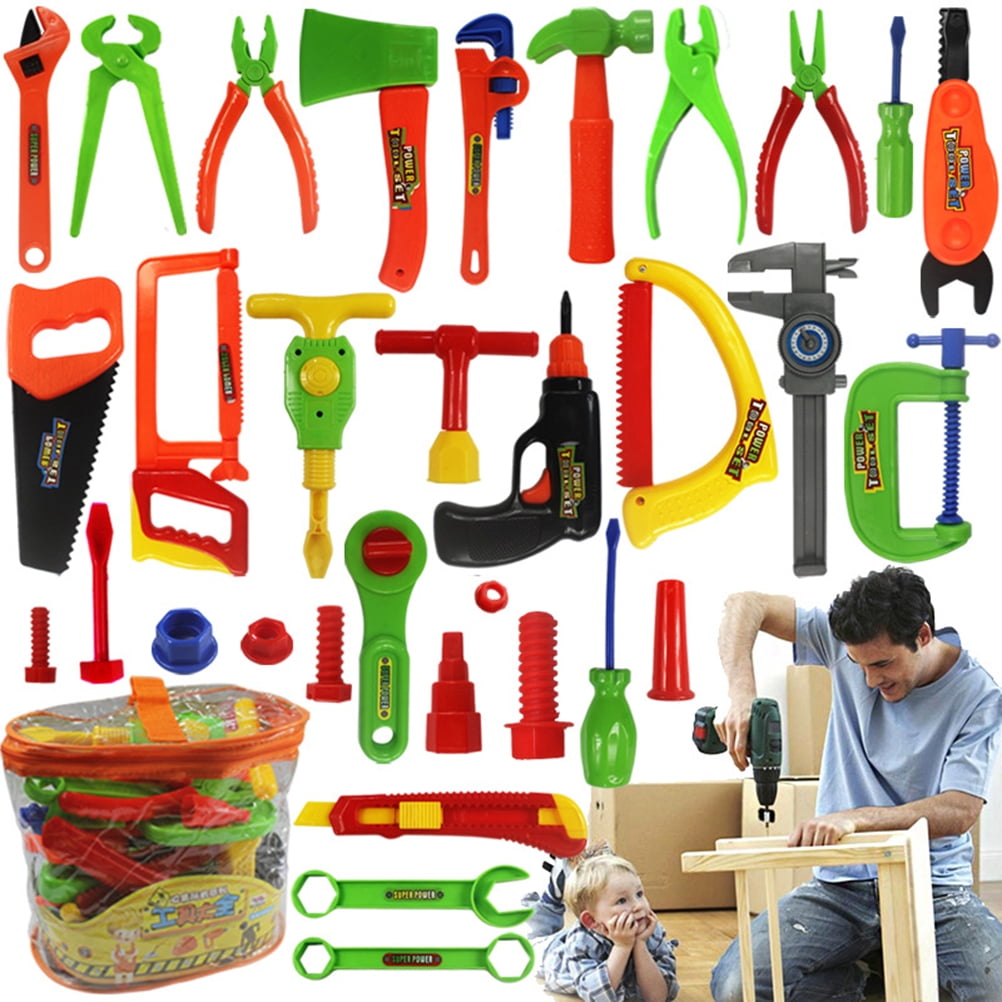 Kids Pretend Toolbox 32pcs Children Repair Tools Toy Kids Role Play
