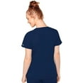 thumbnail image 2 of MED COUTURE Women Raglan Top, Color: Navy, Size: XL (8470-NAVY-XL), 2 of 5