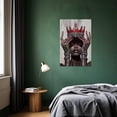 thumbnail image 2 of ZHONGYUTONG African American Canvas Wall Art Red Queen Picture Black Women Painting Wall Decor Afro Girl Fashion Art Prints Bedroom Home Decor Framed (16.00" x 24.00"), 2 of 5