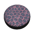 thumbnail image 3 of Multi-Size Car Tire Dust Cover Sunscreen, Corrosion, Dust And Water Keep Spare Tires Clean Snake Skin Print Style Palevioletred_1 14 Inch, 3 of 8