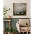 thumbnail image 4 of Drsoum Vintage Landscape Canvas Wall Art 16x16in Natural Framed Retro Village Prints Modern Kitchen Bedroom Office Decor, 4 of 5