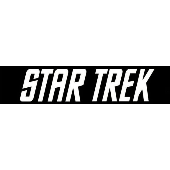 Star Trek Inspired Vintage Decal Sticker | 7-Inches By 1.7-Inches | White Vinyl