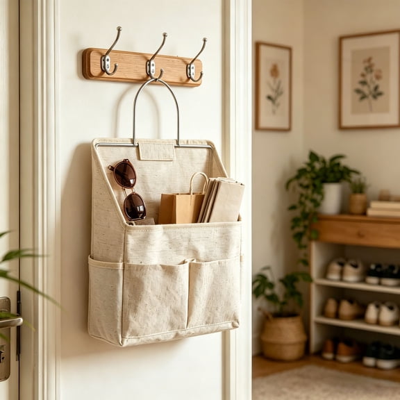 12X9 Inch Wall Hanging Storage Bag,hanging basket for wall,locker organizer,wall organizer,hanging baskets for organizing,wall hanging baskets for Kitchen, Bedroom, Office,Dormitory