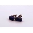 thumbnail image 6 of Natural Lapis Lazuli Silver Stud Earrings, 6 of 7