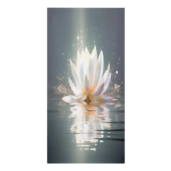 RKSupls Radiant Lotus Water Light Microfiber Beach Towel Absorbent Compact Towels for Swimming Pool Beach Travel Things for Vacation Essentials Adult Gift,61.4×30.3Inch