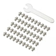 thumbnail image 1 of Tornillos de Pedal de Bicicleta Strade Fareast Limited Acero Inoxidable 4x50 Piezas Antideslizantes Plata, 1 of 8