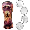 thumbnail image 3 of Golf Club Covers, Red Desert Eagle Premium PU Leather Driver Hybrid Putter Head Covers with Velvet Lining, Waterproof Golf Gifts for Men Women, 3 of 11