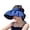 Navy, variant on Bucket Hat Summer Sunshade Hat Protection Dual Use Hair Hoop Sun Hat for Women Outdoor Beach Soft Foldable Wide Bri