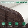 thumbnail image 4 of Sunmthink 6-Piece Patio Furniture Set, High Back Swivel Rocker Chairs with Thick Cushions, Wicker Rattan Outdoor Sectional Sofa with Ottoman, Beige, 4 of 7