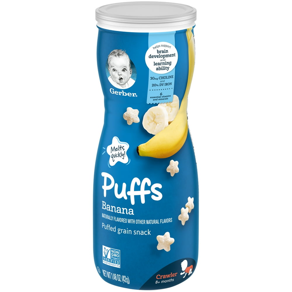 Gerber Toddler Food, Banana Baby Snack, 1.48 oz Canister