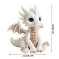thumbnail image 3 of Hometravel Soft Knitted Cotton Dinosaur Plush Toy, Handmade Crochet Stuffed Animal Decor, Cute Knitted Dinosaur Figurine for Shelf, Bedroom, Gift Display, 3 of 5