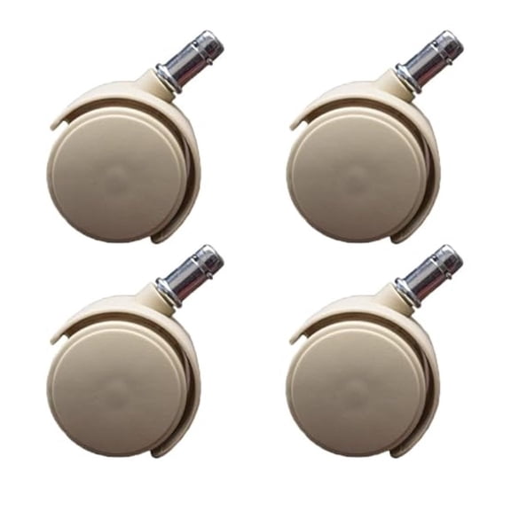 Set of 4 Chair Casters Replacement Rolling Chair Wheels for Chairs and Tables(Cream)