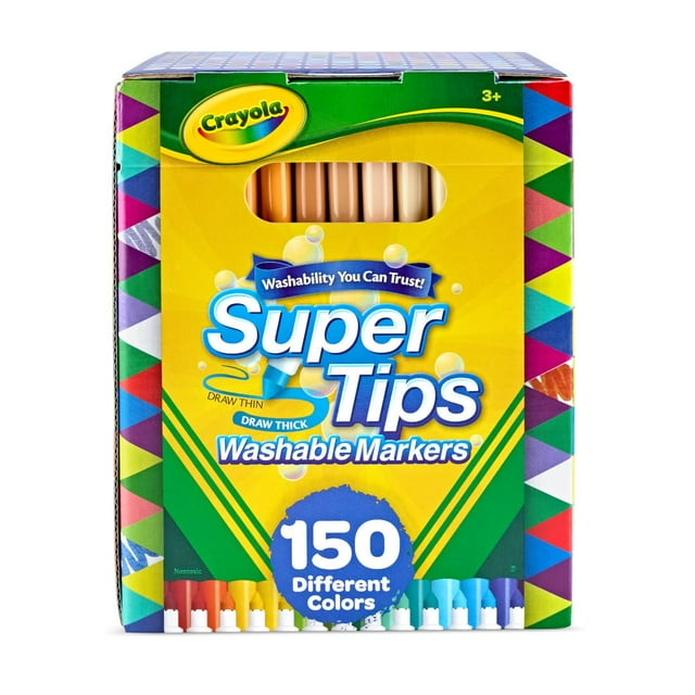 Markers Crayola SuperTips 150 rotuladores lavables