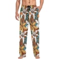 thumbnail image 4 of FREEAMG Beautiful Flower Pajama Pants for Men, Men's Separate Bottoms, Comfortable Sleep Lounge Pj Pants, 4 of 7