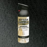 Black, Rust-Oleum Universal All Surface Interior/Exterior Hammered Spray Paint, 12 oz