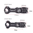 thumbnail image 2 of Aluminum Alloy Adjustable Angle 25.4/31.88mm Handlebar Stem Riser Front Fork Stem Adapter Mountain Bike Accessories, 2 of 6