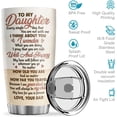 thumbnail image 6 of 20oz Insulated Tumbler - Daughter Gifts From Dad - My Love For You Is Forever - Smoothie Tumbler Valentine Birthday Graduation Gifts Back To School Essentials For Daughter From Dad, 6 of 6