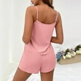 thumbnail image 7 of Womens Cami Pajama Sets Camisole Pjs Sleepwear Ruffle Hem Sleeveless Tops Shorts 2 Piece Lounge Set, XXL, 7 of 7