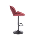 thumbnail image 5 of Fabric Main Red Chairs - Adjustable Height Option - Kitchen Office Venue - Smooth and Comfort, 5 of 6