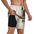 thumbnail image 2 of Naloa Books Key To Knowledge Print Men Swim Trunks with Compression Liner ,Board Shorts,Men's Swim Shorts with Drawstring and Elastic Waistband-Small, 2 of 6