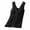 Black, variant on HAOTAGS Summer Women's Maternity Tank Tops, Cross-back Stretchy Elastic Comfortable Tops Pink 2XL