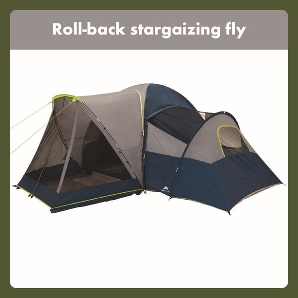 Ozark Trail 10-Person Dome Tent with Screen Porch – 3-Room Family