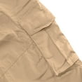 thumbnail image 4 of Zylanna Men' Big and Talls Cargo Shorts, Multi-Pockets Relaxed Fit Stretch Elastic Waist Outdoor Work Shorts Khaki, 4 of 7