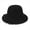 Black, variant on Sun Hats for Women Summer Casual Wide Brim Cotton Bucket Hat Beach Vacation Travel Accessories