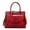 Burgundy, variant on New Fashion Women Bag Luxe cuir Serpentine Woman leather Handbags With pouch Ladies Trunk Tote bolsos Women messenger bag bolsos