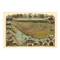 thumbnail image 7 of HISTORIX Vintage 1902 Eureka California Map Poster - 24x36 Inch Old Bird's Eye View of Eureka Humboldt County Map of California Poster Wall Art Print, 7 of 7