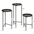 thumbnail image 2 of Kate and Laurel Ulani Modern Nesting Table, Set of 3, Black, Sophisticated End Tables for Display and Storage, 2 of 10