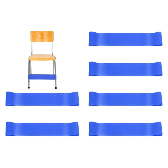 Uxcell Fidget Bands for Classroom Chairs, 24 Pcs Bouncy Bands, Chair Bands Relieve Anxiety, Blue, 0.6mm