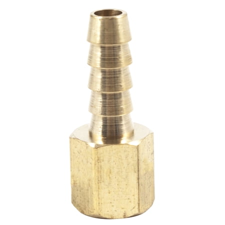 LTWFITTING Brass Fitting Coupler 1/4-Inch Hose Barb x 1/8-Inch Female NPT Fuel Water(Pack of 25)