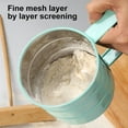 thumbnail image 6 of Booyoo Handheld Flour Sieve Semi Automatic Hand Squeezing Mesh Screen Sugar Flour Sifter Kitchen Baking Tool, Turquoise, 6 of 10