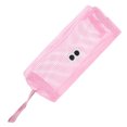 thumbnail image 5 of Unique Bargains 1 Pc Hand-held Makeup Bag for Travel Vacation Pink Nylon Mesh, 5 of 5