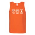 thumbnail image 2 of Cheerleading Eat Sleep Cheer Girl Sports Mens Graphic Tank Top, Orange, 2XL, 2 of 3