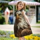 thumbnail image 5 of Balery Funny Bald Eagle Camisón de princesa para niñas, pijama de algodón con mangas abullonadas, suave y bonito.-Medium, 5 of 6