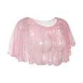 thumbnail image 3 of Châle pour Femmes Mode Mariage Été Occasion Formelle Soirée Cape Rose, 3 of 7