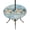 Green Blue, variant on Round Outdoor Tablecloth with Umbrella Hole and Zipper, Beach Coastal Tablecloth with Elastic Waterproof, Nautical Shell Starfish Coral Summer Patio Table Covers for 31" - 35" Picnic Pool Tables