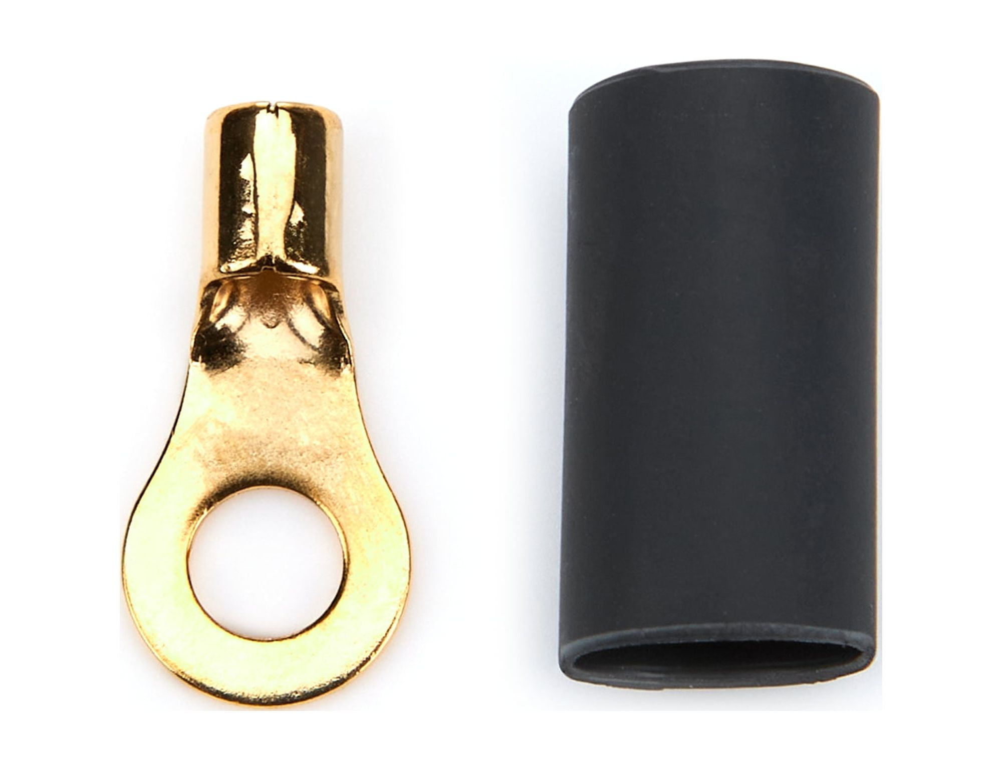 Quickcar Racing Products Ring Terminal #8 14-16 GA. Pair w/Heat Shrink
