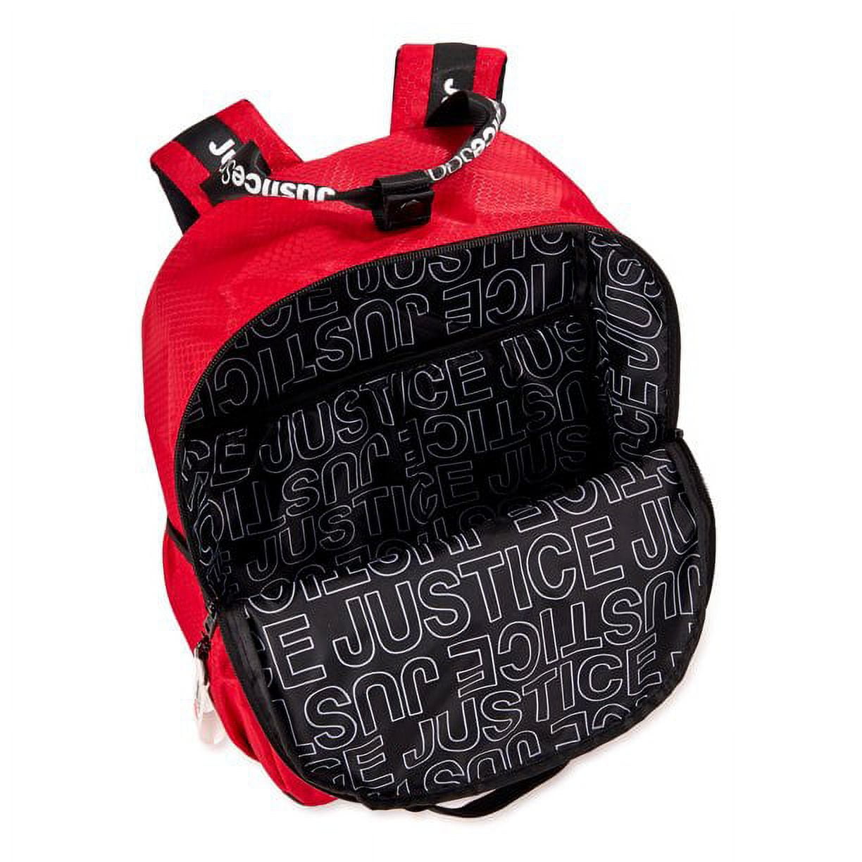 Justice red backpack sales