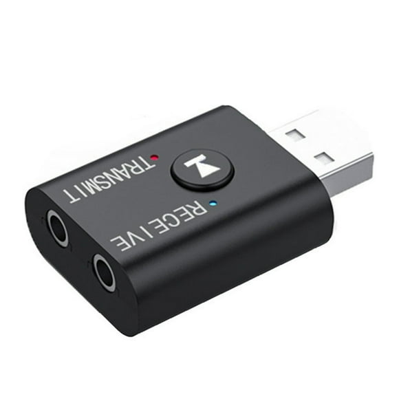 Estbridg 1 * TR6 Bluetooth 5.0 Receiver Transmitter Mini USB Bluetooth Transmitter Receiver 3.5mm AUX Audio Adapter Dongle For PC TV