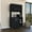 Black, variant on Kitchen Pantry Kit In White - Four Legs, Double Door Cabinet Efficiency With For Efficient Storage