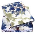 thumbnail image 3 of Florence Blue and Green Floral 4-Piece Deep Pocket Bed Sheet Set - Twin, 3 of 4