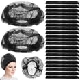 thumbnail image 1 of SHISUYAN 200 Pcs Bonnets Jetables Bonnets de Laboratoire Bonnets en Tissu Filets Élastiques Couvre-Chefs, 1 of 8
