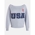 thumbnail image 5 of U.S. Soccer Federation Women's Americana World Cup Off Shoulder Sweatshirt, Sizes XXS-XXL, 5 of 5