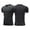 Black, variant on ZXLBBD Tshirts Shirts for Men Ice Silk Quick-Dry Gradient Color Workout Shirts Stretch Fit Athletic Running Training Outfits T-Shirts for Man Outdoor,Gray,S